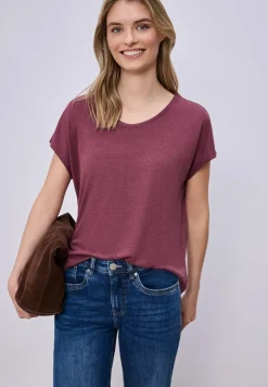 Dropped Shoulder Shirt im Leinen-Look