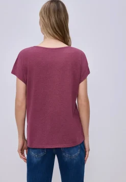 Dropped Shoulder Shirt im Leinen-Look