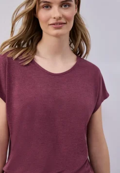 Dropped Shoulder Shirt im Leinen-Look