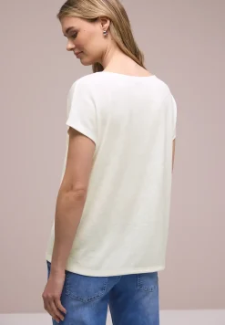 Dropped Shoulder Shirt im Leinen-Look
