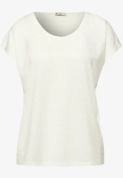 Dropped Shoulder Shirt im Leinen-Look