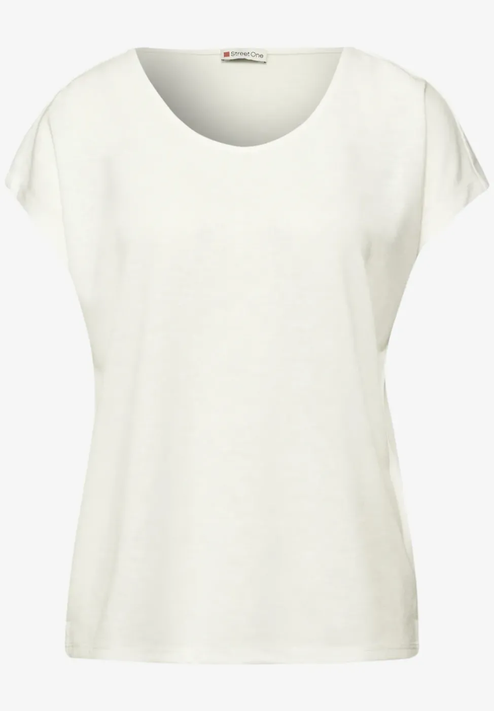 Dropped Shoulder Shirt im Leinen-Look