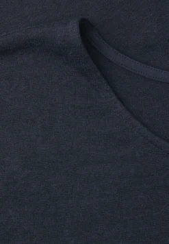 Dropped Shoulder Shirt im Leinen-Look