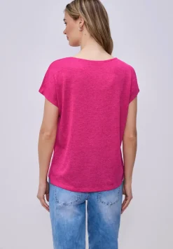 Dropped Shoulder Shirt im Leinen-Look