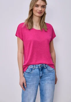 Dropped Shoulder Shirt im Leinen-Look