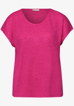 Dropped Shoulder Shirt im Leinen-Look
