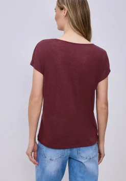 Dropped Shoulder Shirt im Leinen-Look