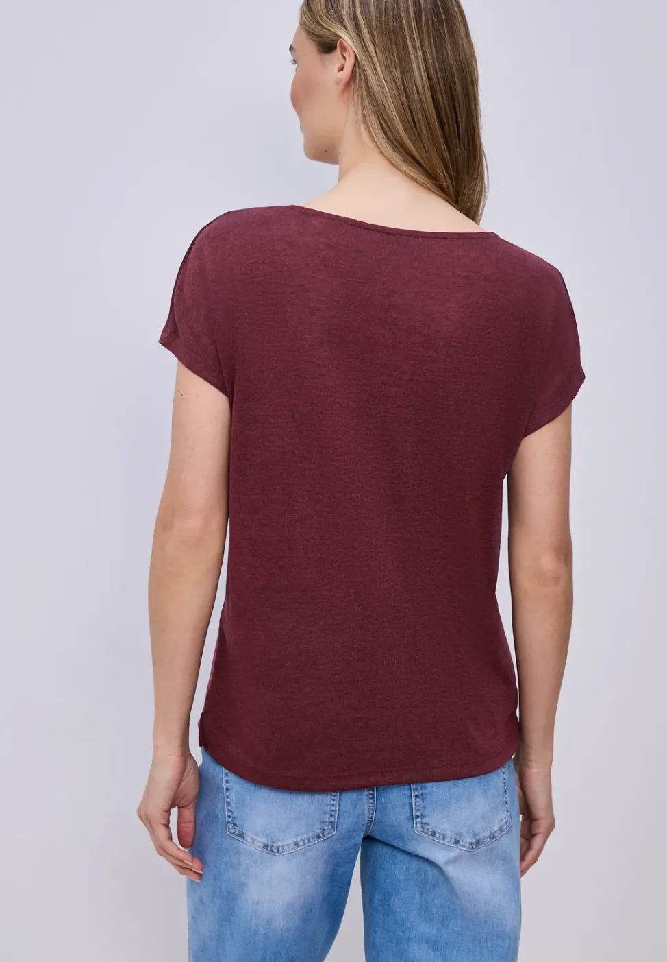Dropped Shoulder Shirt im Leinen-Look