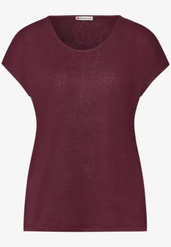 Dropped Shoulder Shirt im Leinen-Look