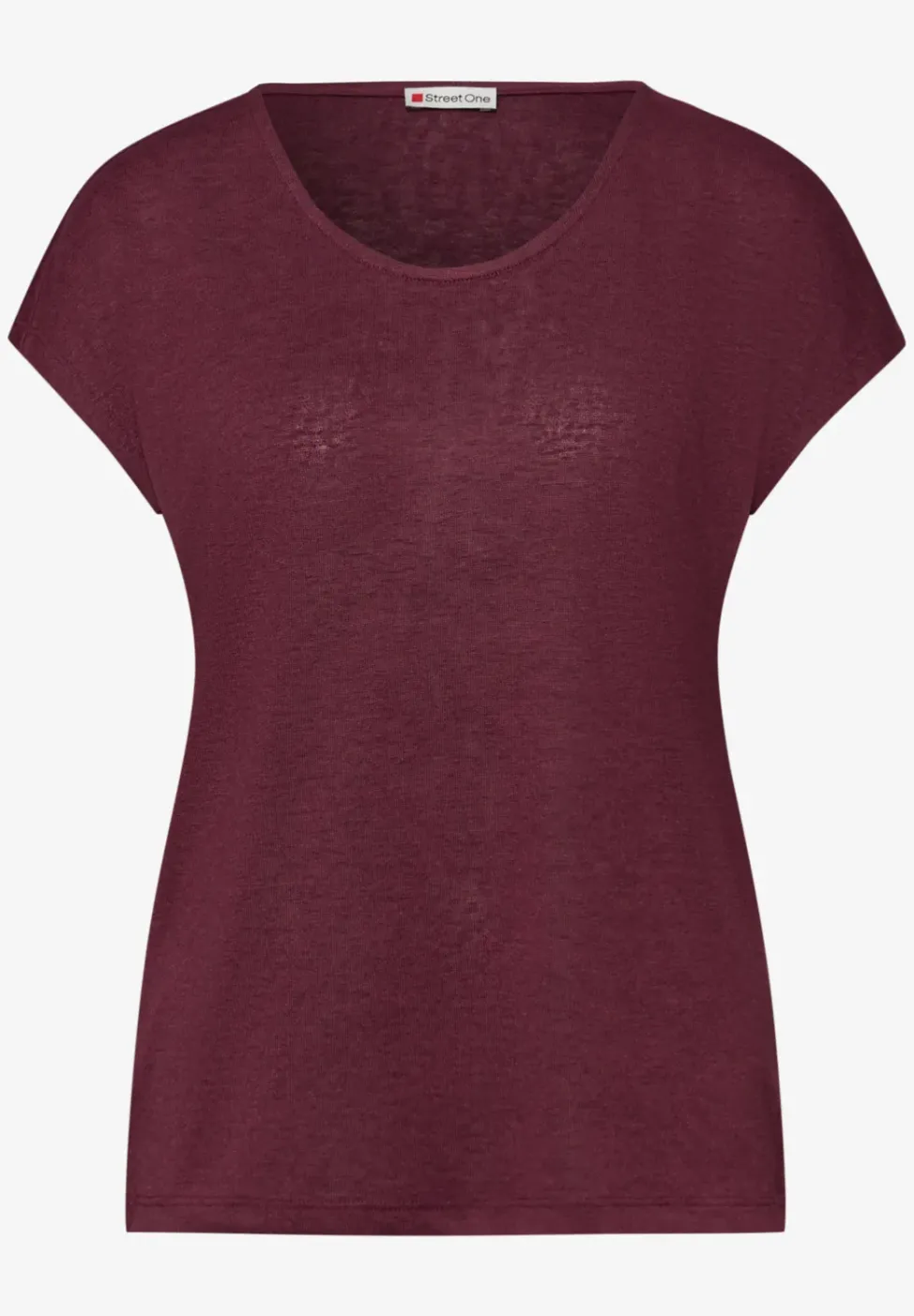 Dropped Shoulder Shirt im Leinen-Look