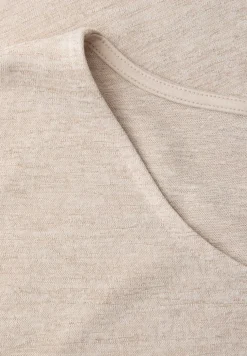 Dropped Shoulder Shirt im Leinen-Look