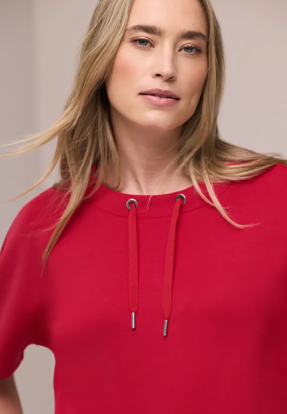 Dropped Shoulder Shirt im Silk-Look