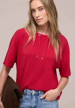 Dropped Shoulder Shirt im Silk-Look