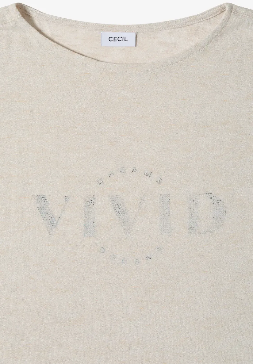 Dropped Shoulder Shirt in Leinen-Optik