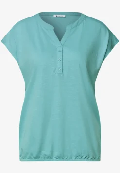Dropped Shoulder Shirt mit Split Neck