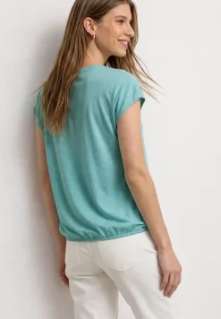 Dropped Shoulder Shirt mit Split Neck