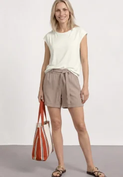 Dropped Shoulder Shirt mit U-Boot-Ausschnitt