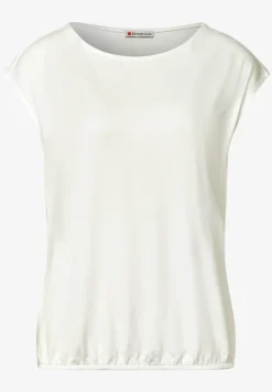 Dropped Shoulder Shirt mit U-Boot-Ausschnitt