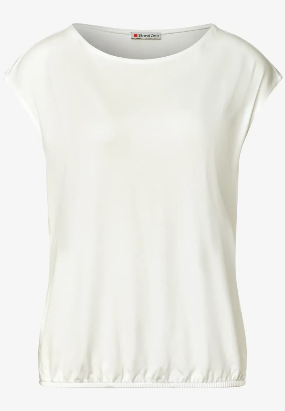 Dropped Shoulder Shirt mit U-Boot-Ausschnitt