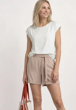 Dropped Shoulder Shirt mit U-Boot-Ausschnitt
