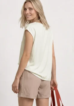 Dropped Shoulder Shirt mit U-Boot-Ausschnitt