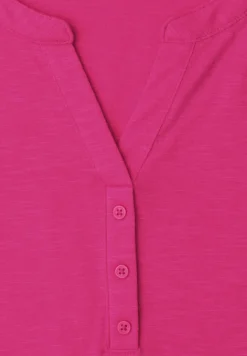 Dropped Shoulder Shirt mit Split Neck