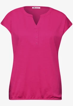 Dropped Shoulder Shirt mit Split Neck