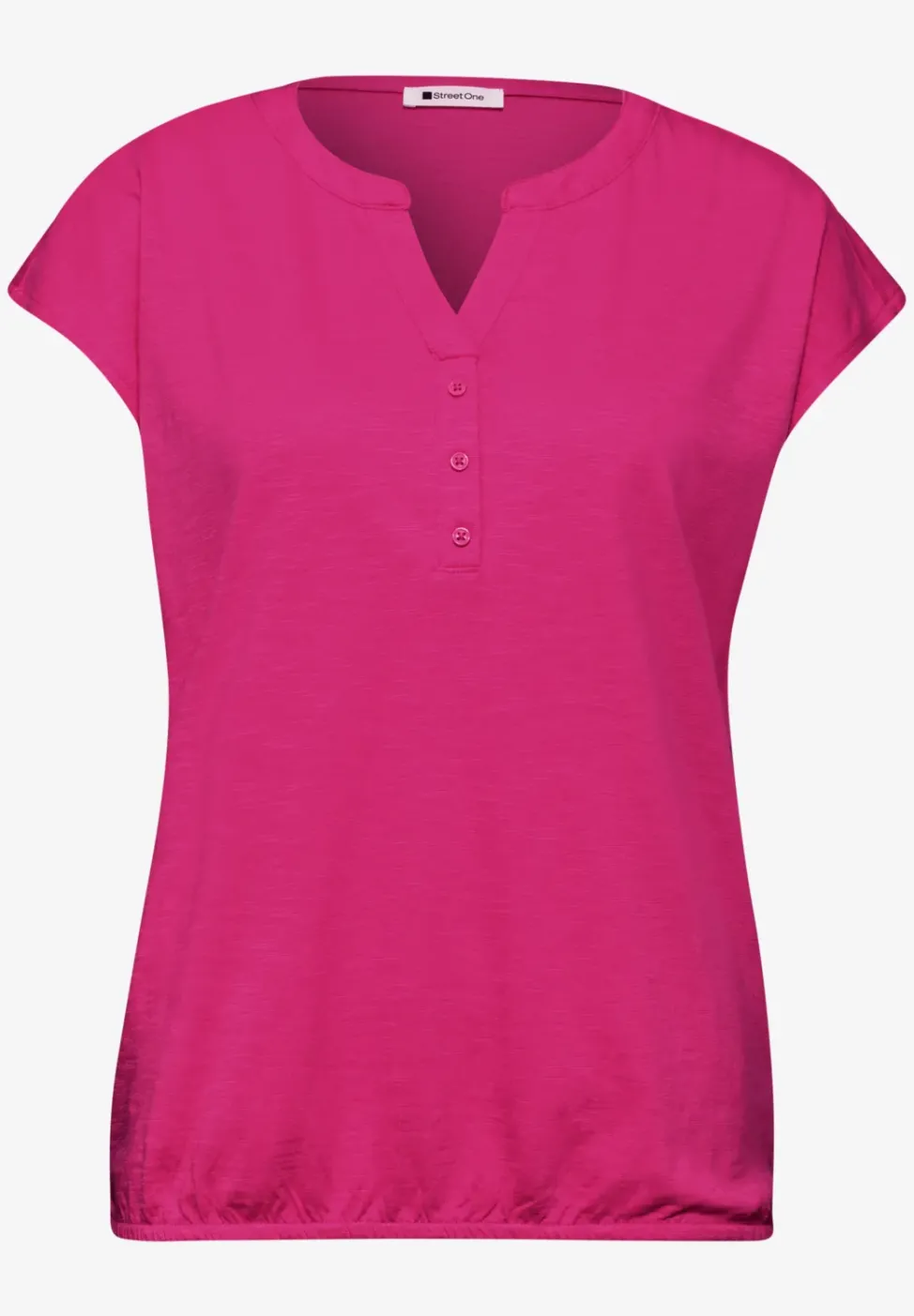 Dropped Shoulder Shirt mit Split Neck