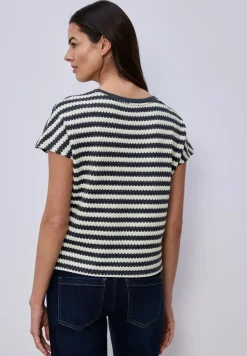 Dropped Shoulder Shirt mit Streifen