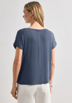 Dropped Shoulder Shirt mit Rundhals