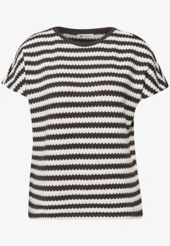 Dropped Shoulder Shirt mit Streifen