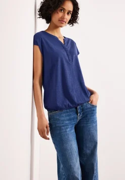 Dropped Shoulder Shirt mit Split Neck