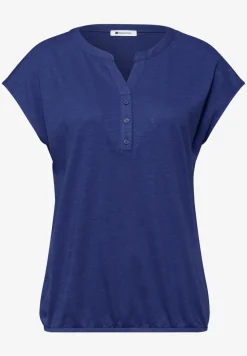Dropped Shoulder Shirt mit Split Neck