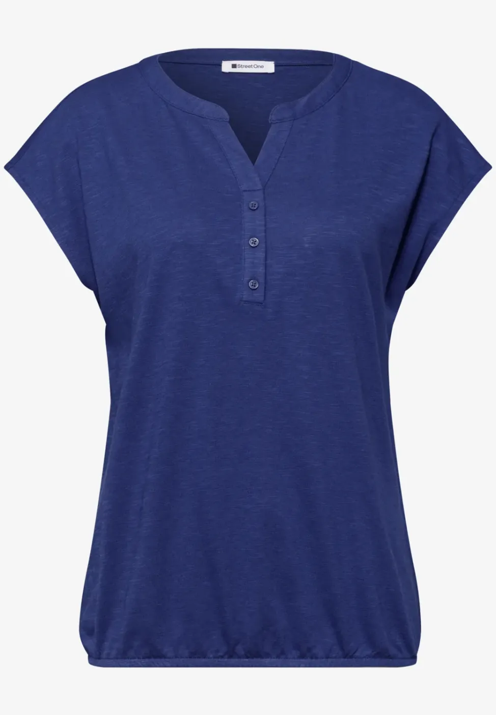 Dropped Shoulder Shirt mit Split Neck
