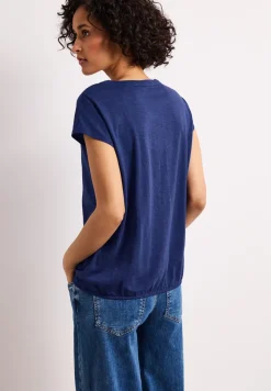 Dropped Shoulder Shirt mit Split Neck