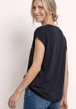 Dropped Shoulder Shirt mit Split Neck