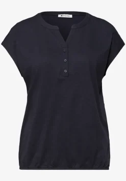 Dropped Shoulder Shirt mit Split Neck