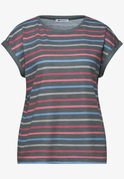 Dropped Shoulder Shirt mit Streifen