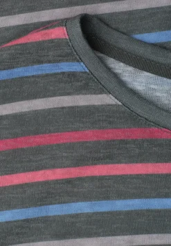 Dropped Shoulder Shirt mit Streifen