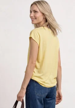 Dropped Shoulder Shirt mit Split Neck