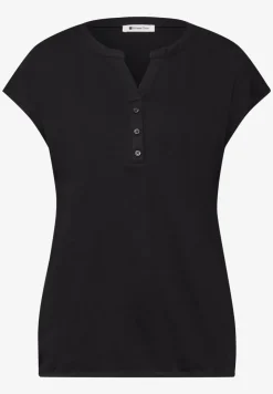 Dropped Shoulder Shirt mit Split Neck