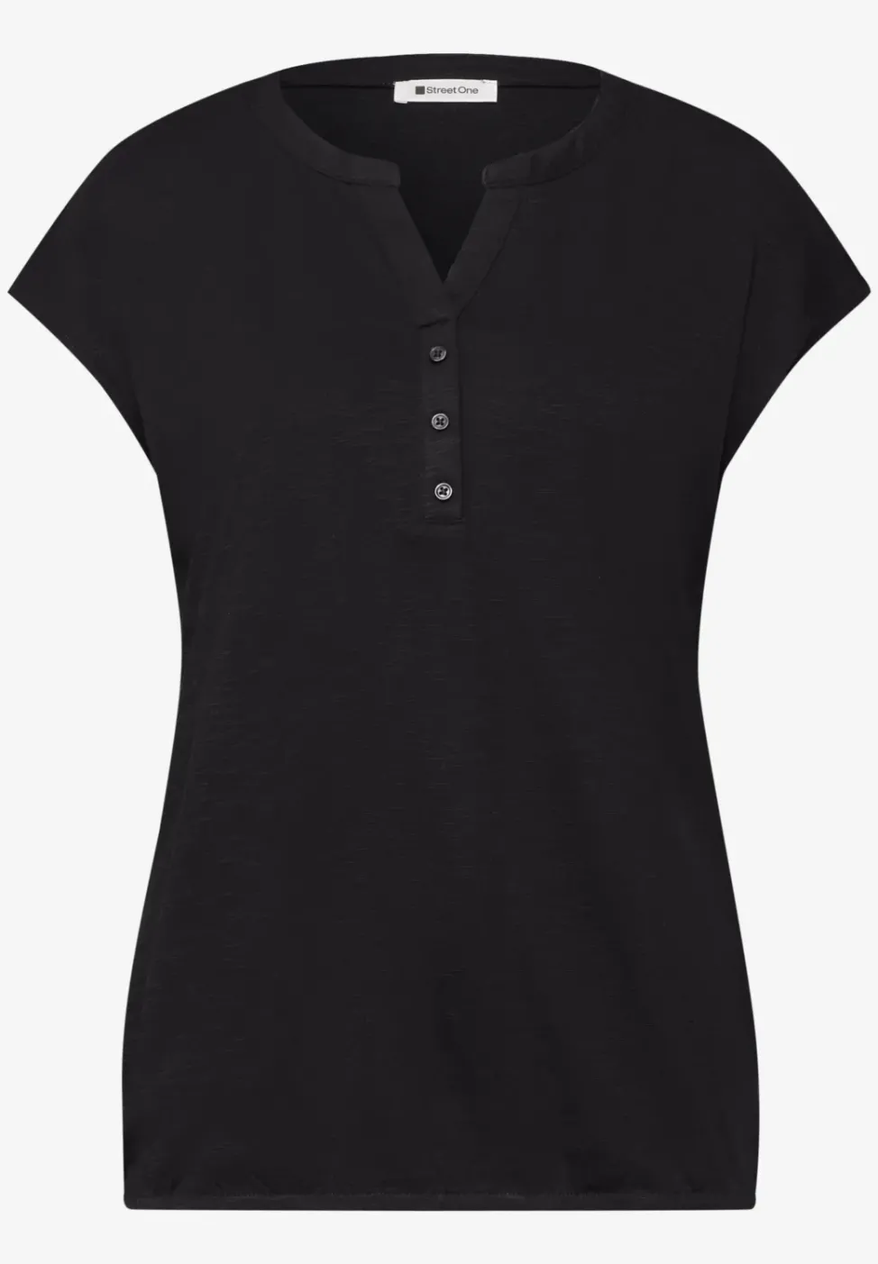 Dropped Shoulder Shirt mit Split Neck