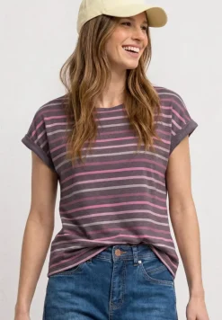 Dropped Shoulder Shirt mit Streifen
