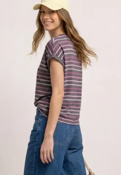 Dropped Shoulder Shirt mit Streifen