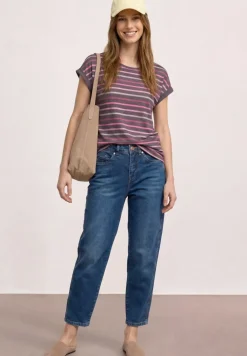 Dropped Shoulder Shirt mit Streifen