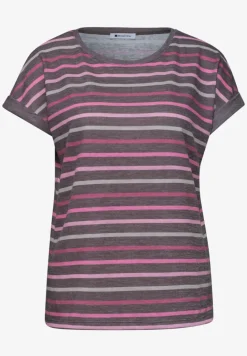 Dropped Shoulder Shirt mit Streifen