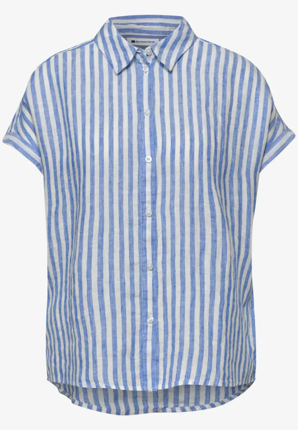 Dropped Shoulder Bluse aus Leinen