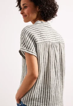 Dropped Shoulder Bluse aus Leinen