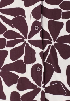 Dropped Shoulder Bluse mit Bowling-Kragen