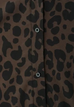 Dropped Shoulder Bluse mit Bowling-Kragen
